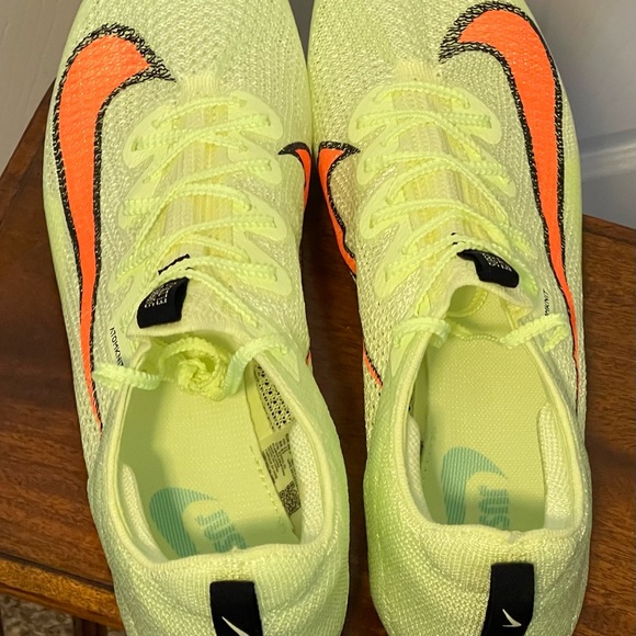Nike Zoom Superfly Elite 2 Track Spikes Cleats Barely Volt CD4382-700 Mens Sz 14 - Picture 6 of 10